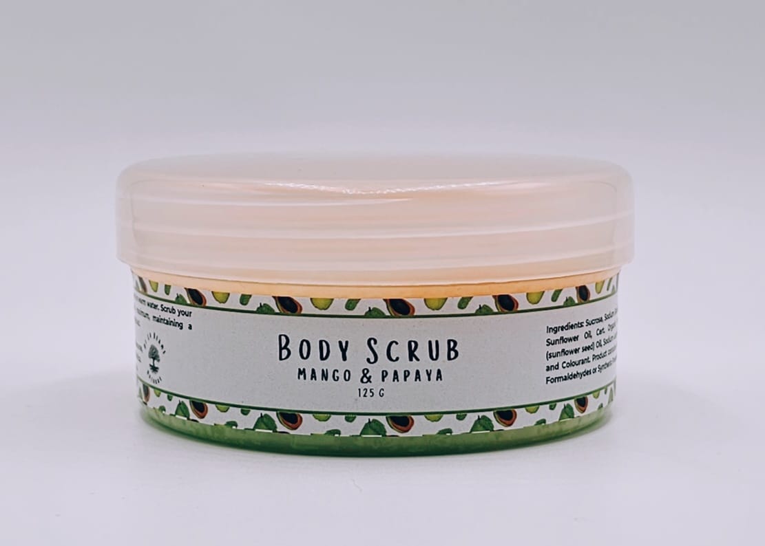 Mango & Papaya Body Scrub 125g - Image 2